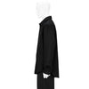 ZIPPER PLEATED JACKET BLACK