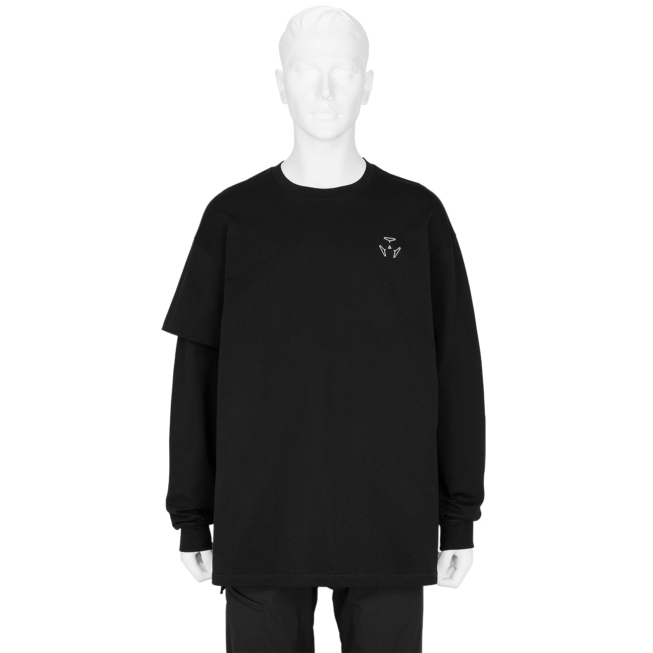 S29-PR-A ORGANIC COTTON LONG SLEEVE T-SHIRT BLACK