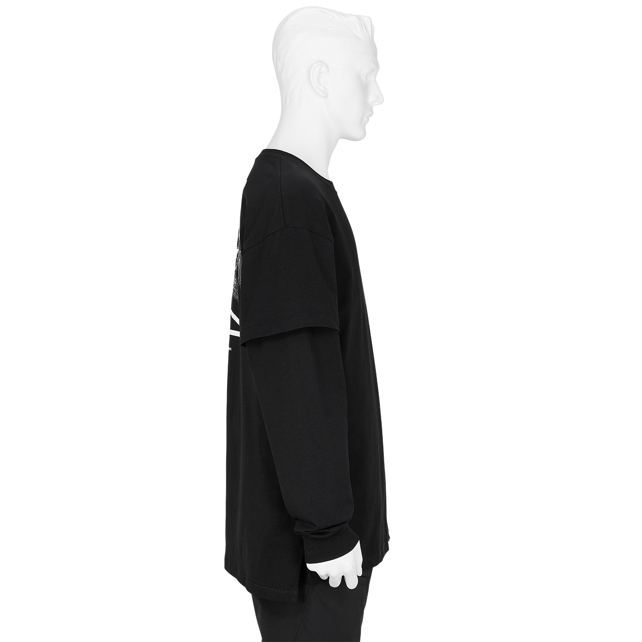 S29-PR-A ORGANIC COTTON LONG SLEEVE T-SHIRT BLACK