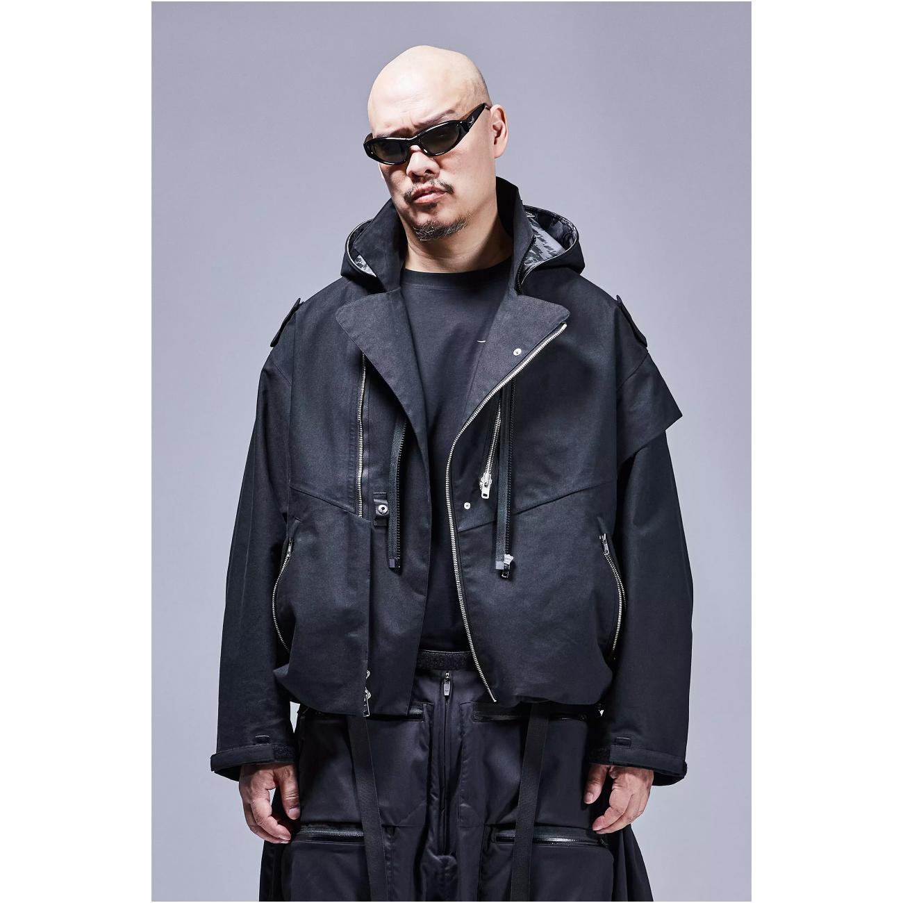 J68W-BQ 3L RIDER JACKET BLACK