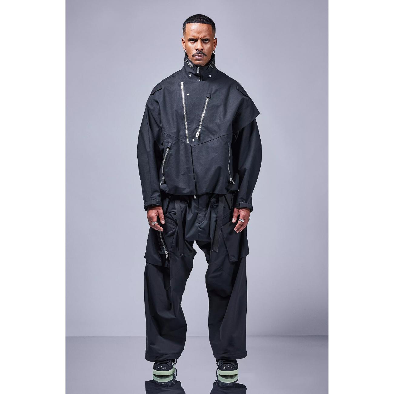 J68W-BQ 3L RIDER JACKET BLACK