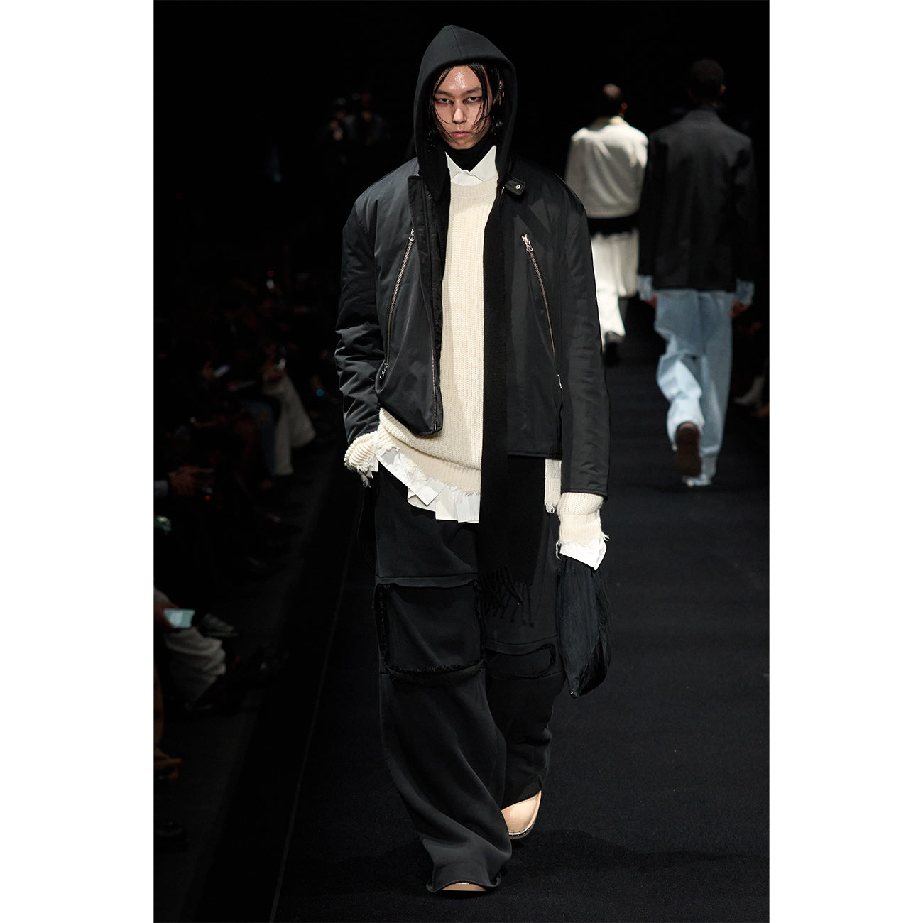 PANEL SWEAT PANT BLACK