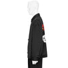 SOFU TESHIGAHARA PRINT SATIN SHIRT JACKET BLACK