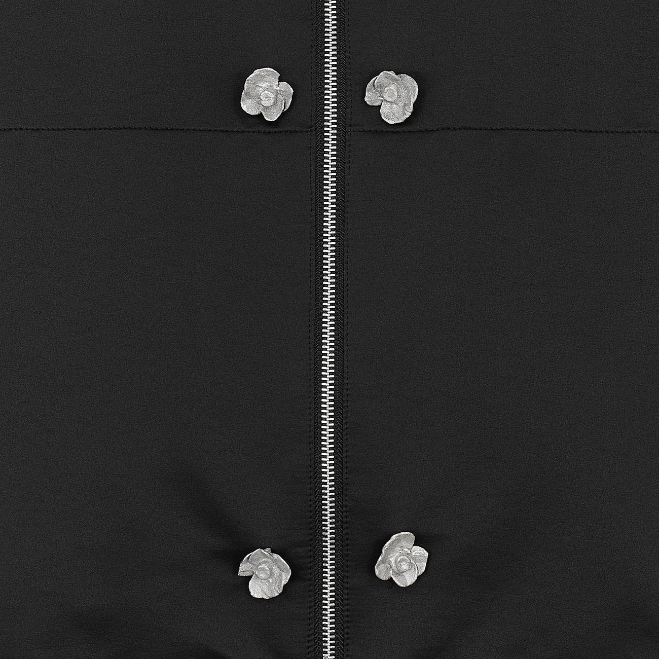SOFU TESHIGAHARA PRINT SATIN SHIRT JACKET BLACK