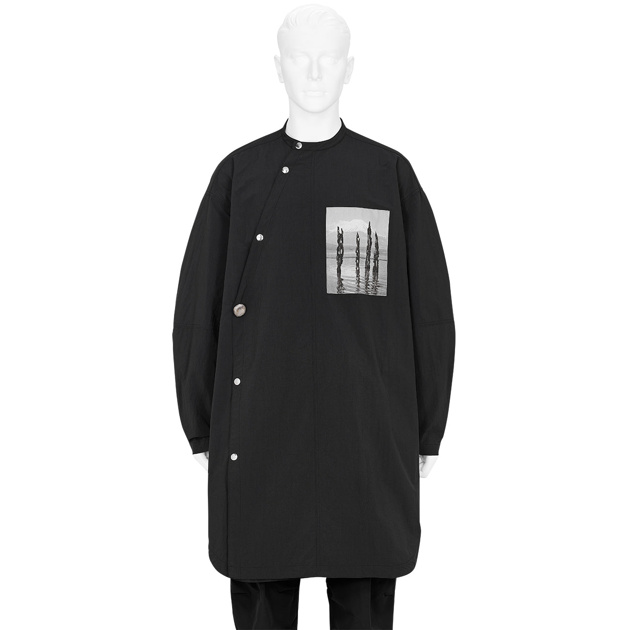 SOFU TESHIGAHARA LONG MILITARY SHIRT BLACK
