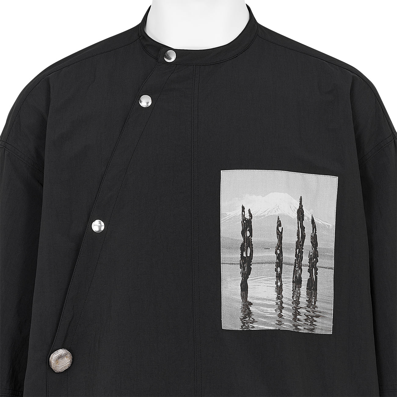 SOFU TESHIGAHARA LONG MILITARY SHIRT BLACK