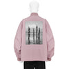 SOFU TESHIGAHARA DETACHABLE SLEEVE BOMBER JACKET PINK