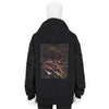 KAZUO SHIRAGA PRINT HOODIE BLACK