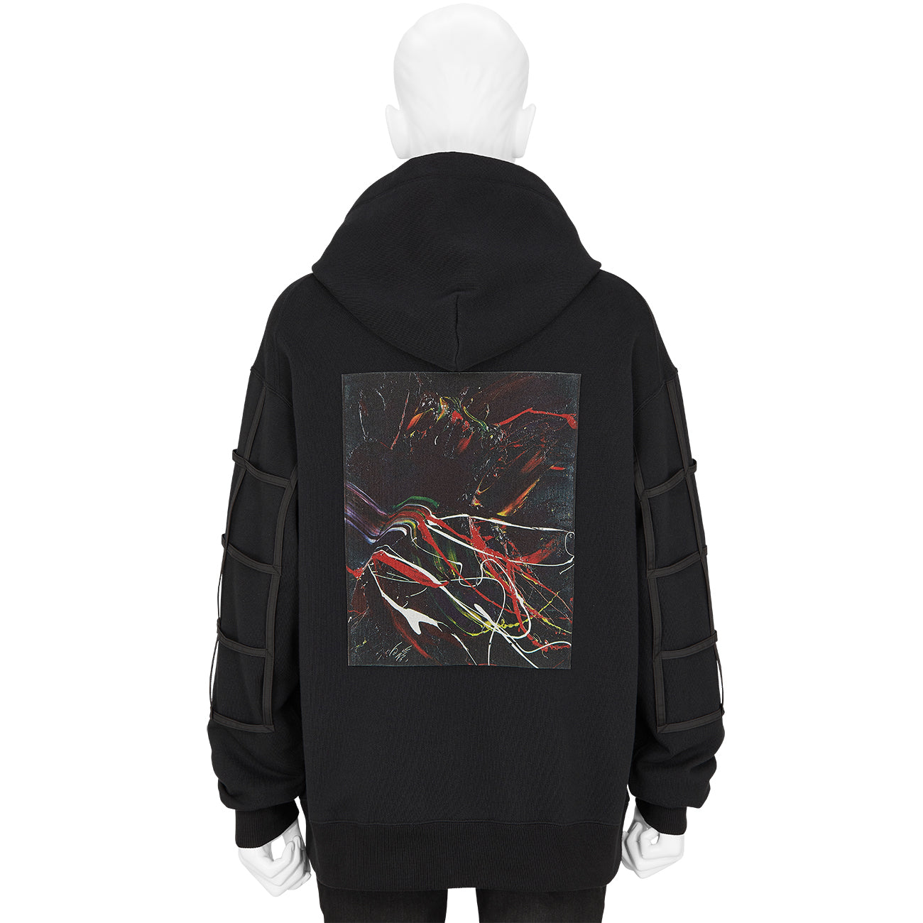 KAZUO SHIRAGA PRINT HOODIE BLACK