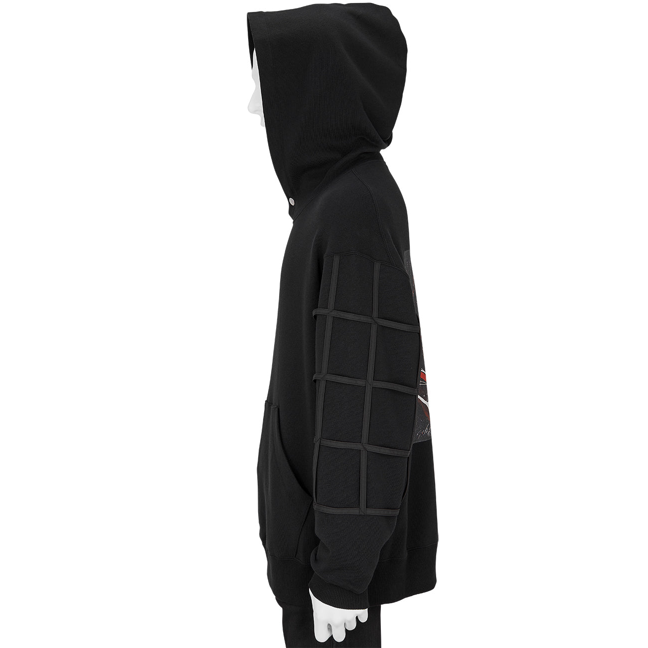 KAZUO SHIRAGA PRINT HOODIE BLACK