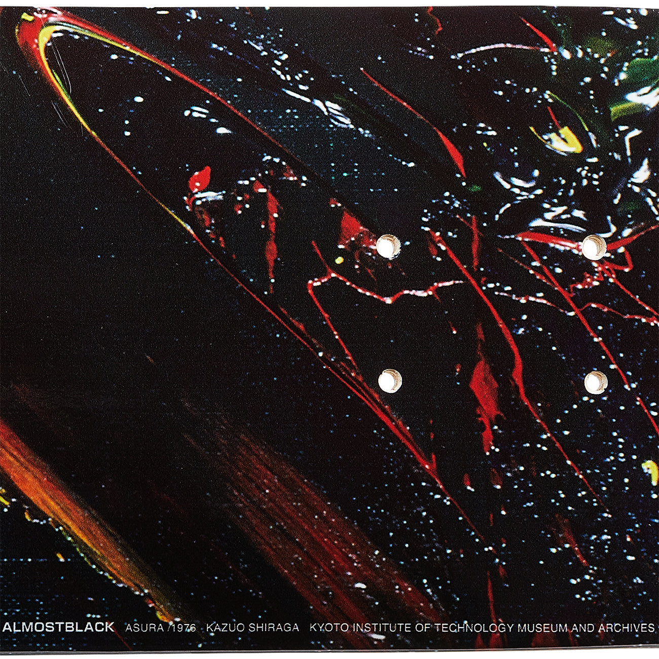 KAZUO SHIRAGA PRINT HOODIE BLACK