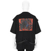 KAZUO SHIRAGA LAYER V NECK T-SHIRT BLACK