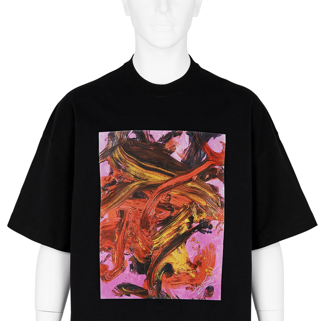 KAZUO SHIRAGA PRINT T-SHIRT BLACK