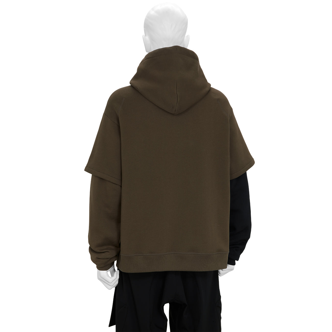 S34-PR ORGANIC COTTON HOODED SWEATSHIRT RAF GREEN×BLACK