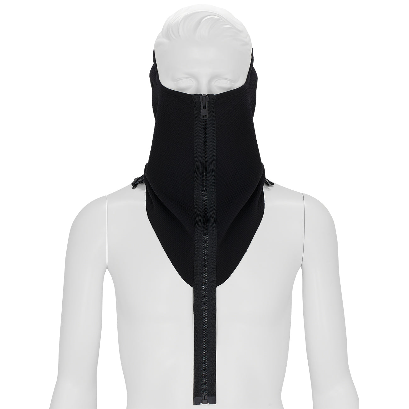 NG4-PS MODULAR ZIPPERED POWERSTRETCH® NECK GAITER BLACK