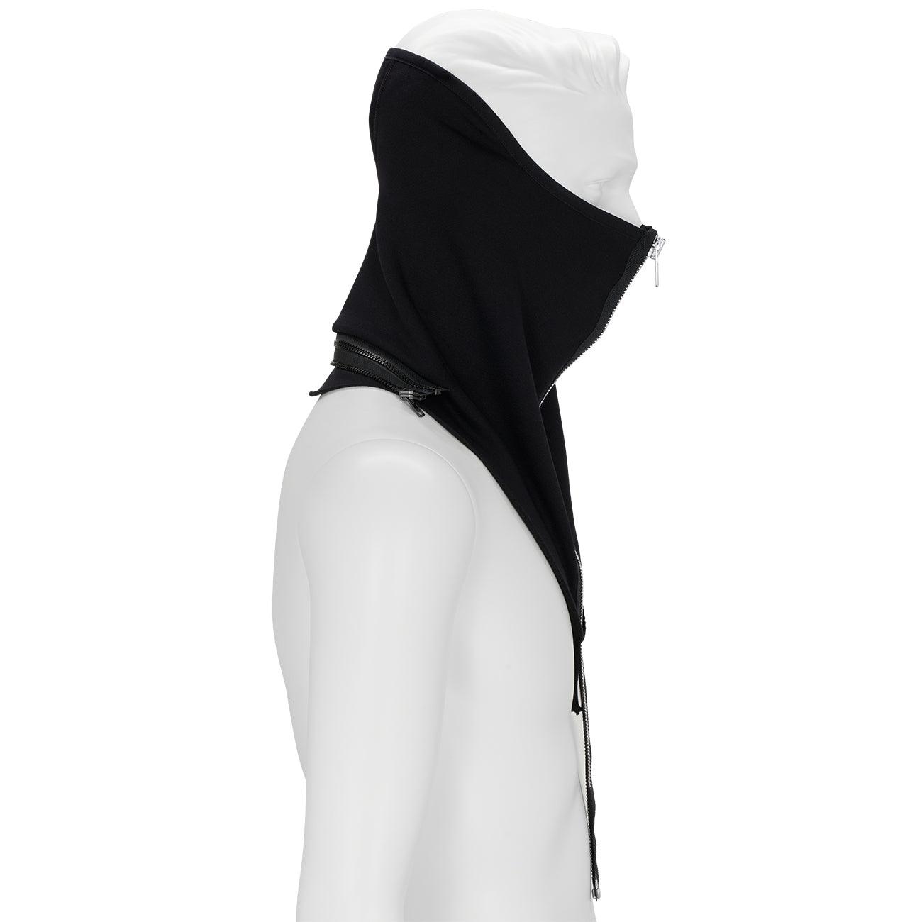NG4-PS MODULAR ZIPPERED POWERSTRETCH® NECK GAITER BLACK