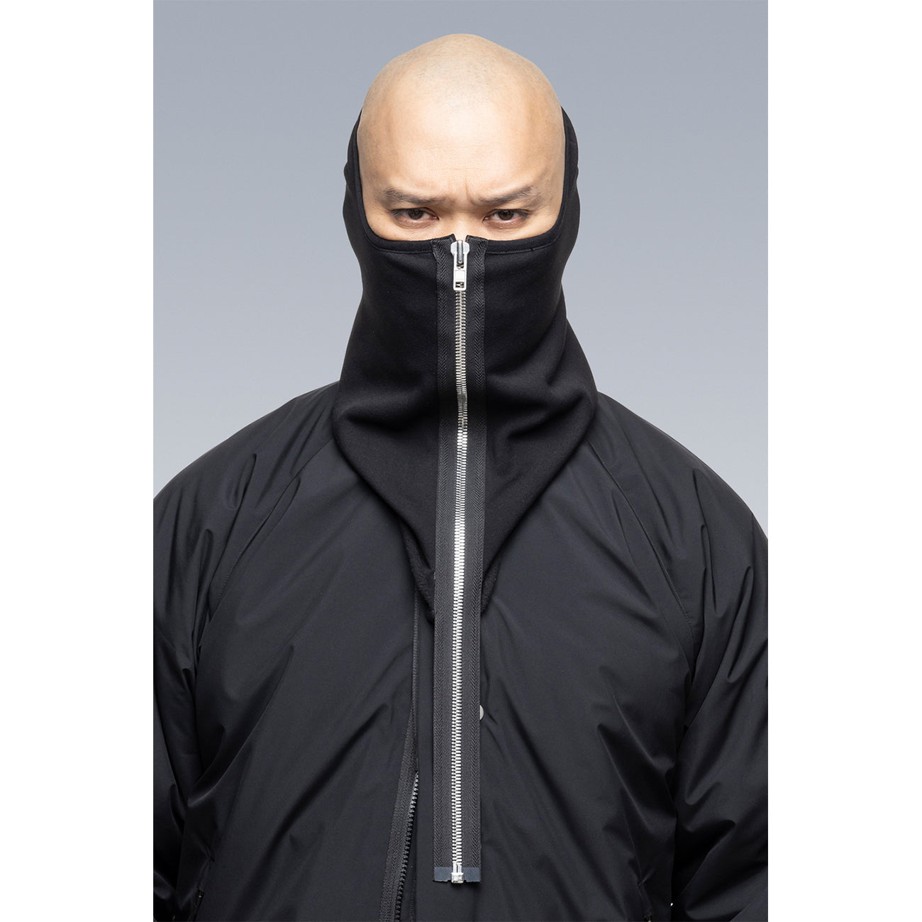 NG4-PS MODULAR ZIPPERED POWERSTRETCH® NECK GAITER BLACK