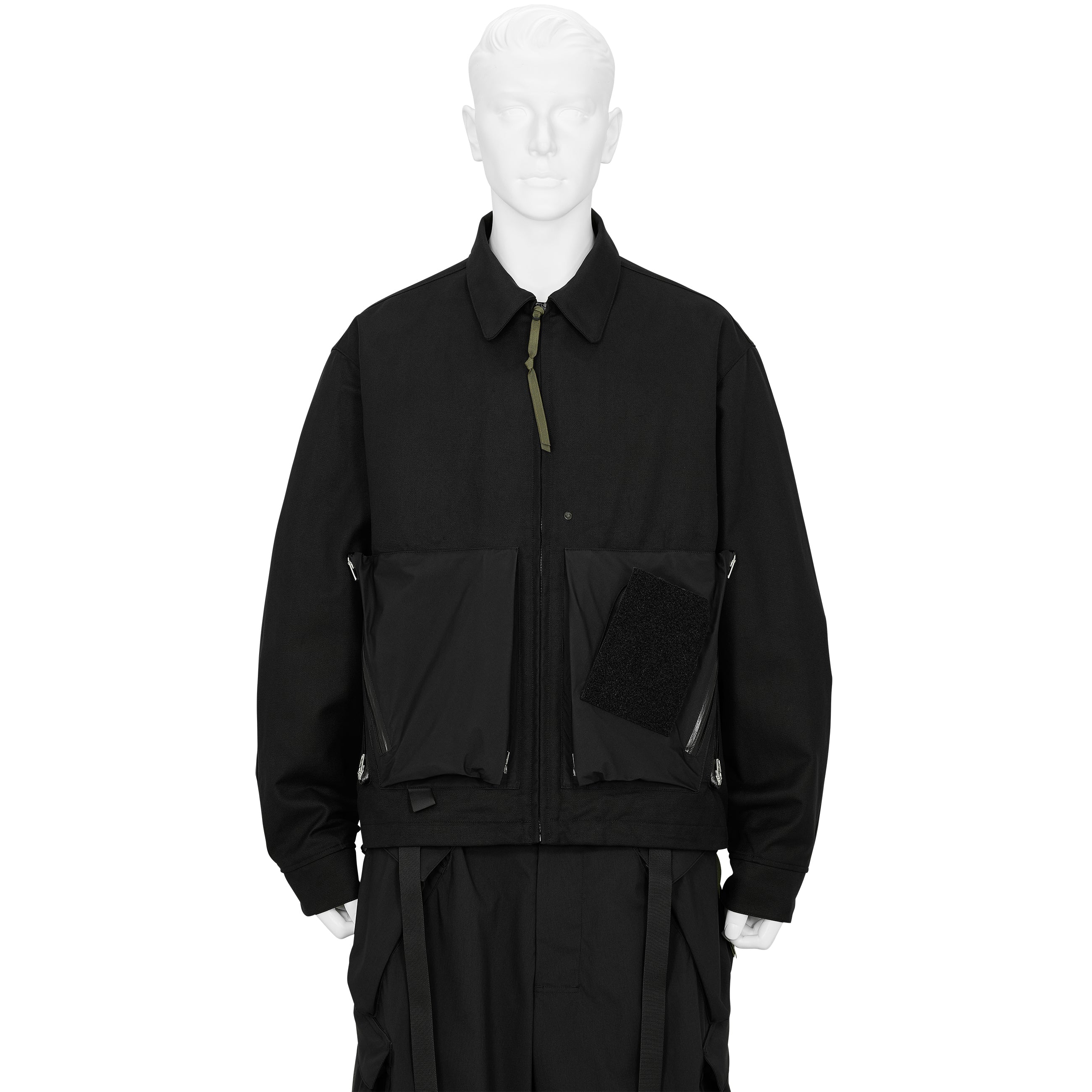 J121A-KI COTTON JACKET BLACK