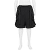 SP56A-M NYLON STRETCH DOUBLE CARGO SHORT PANT BLACK