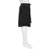 SP56A-M NYLON STRETCH DOUBLE CARGO SHORT PANT BLACK