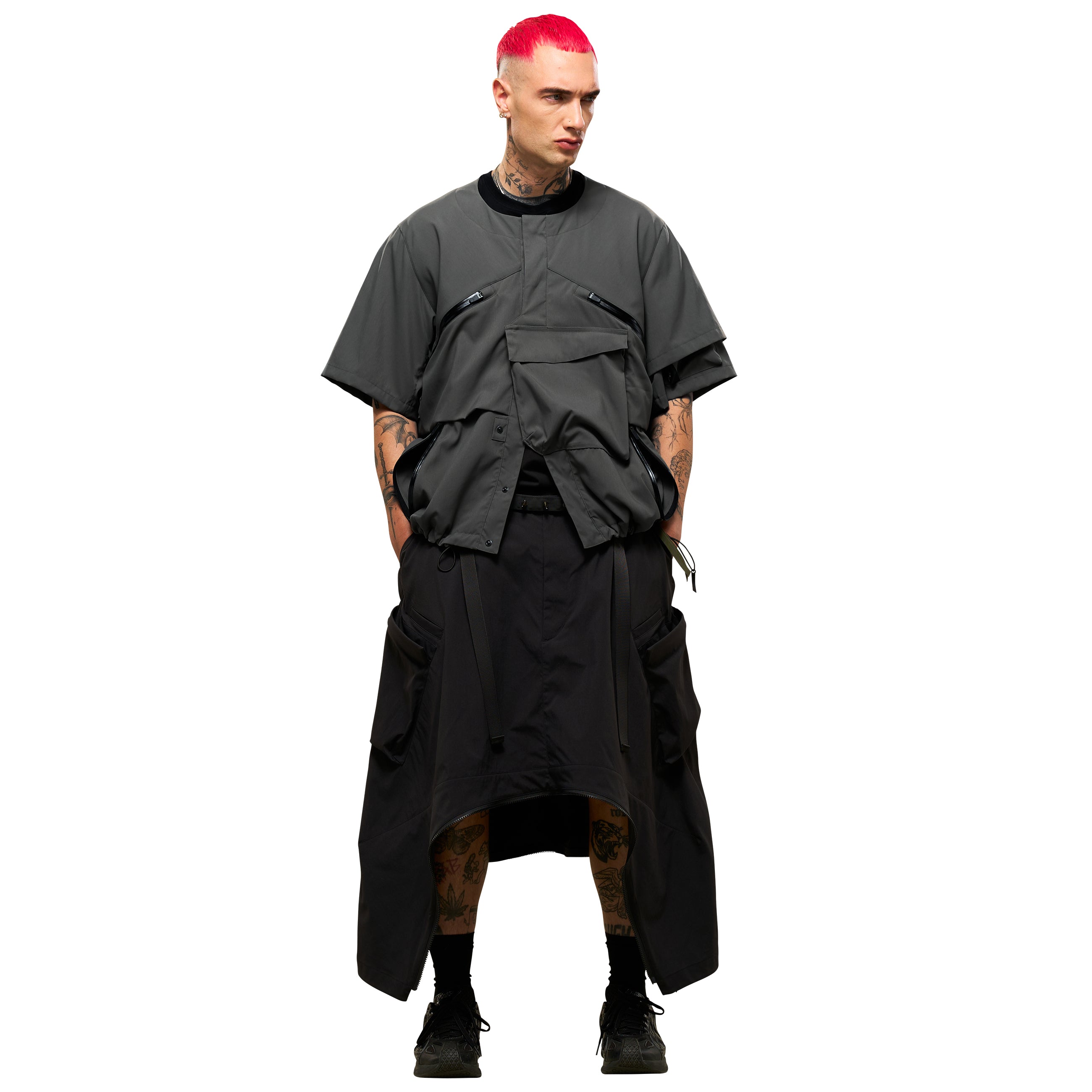 V1A-M NYLON STRETCH INTEROPS VEST GRAY