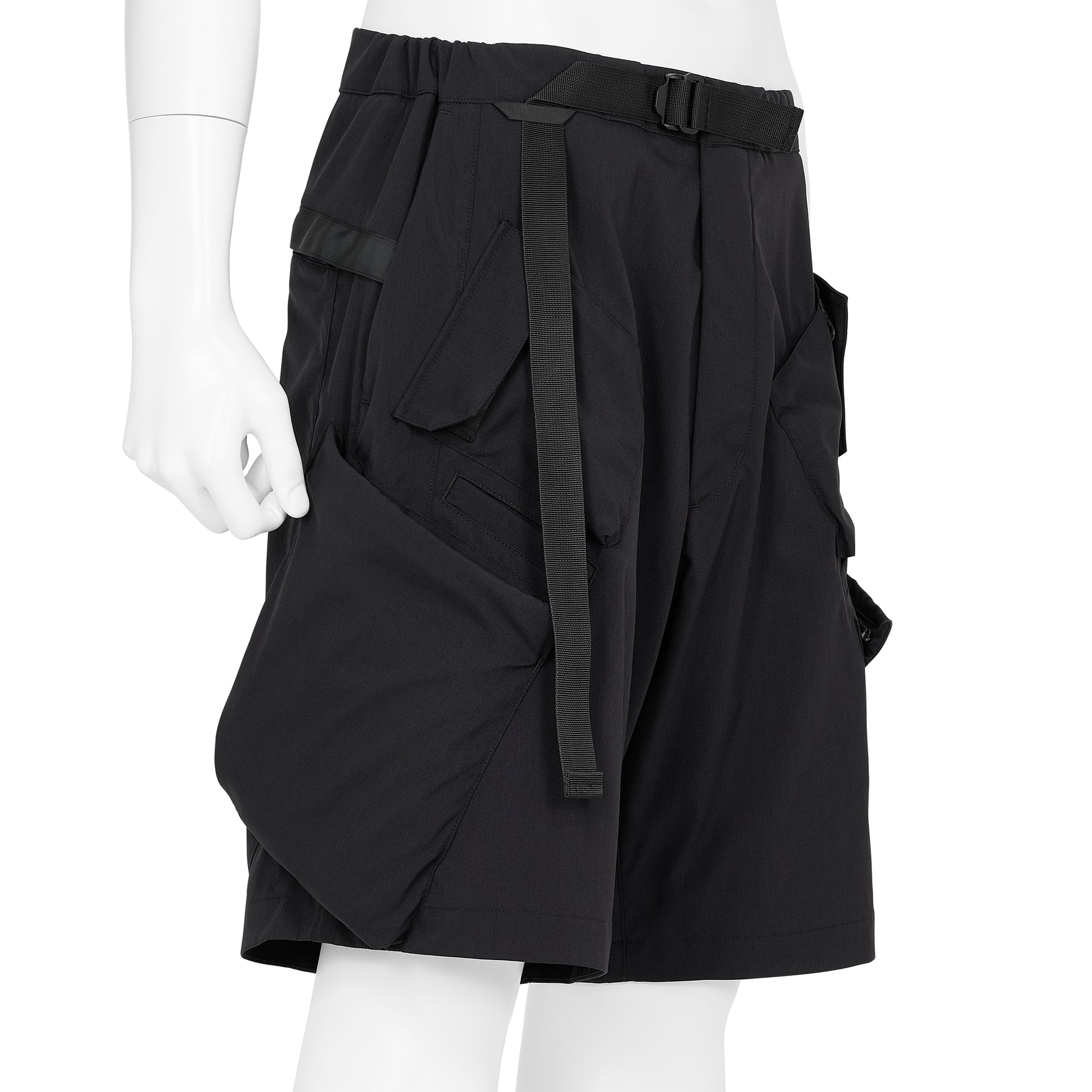 SP29-M NYLON STRETCH BDU SHORT PANTS BLACK