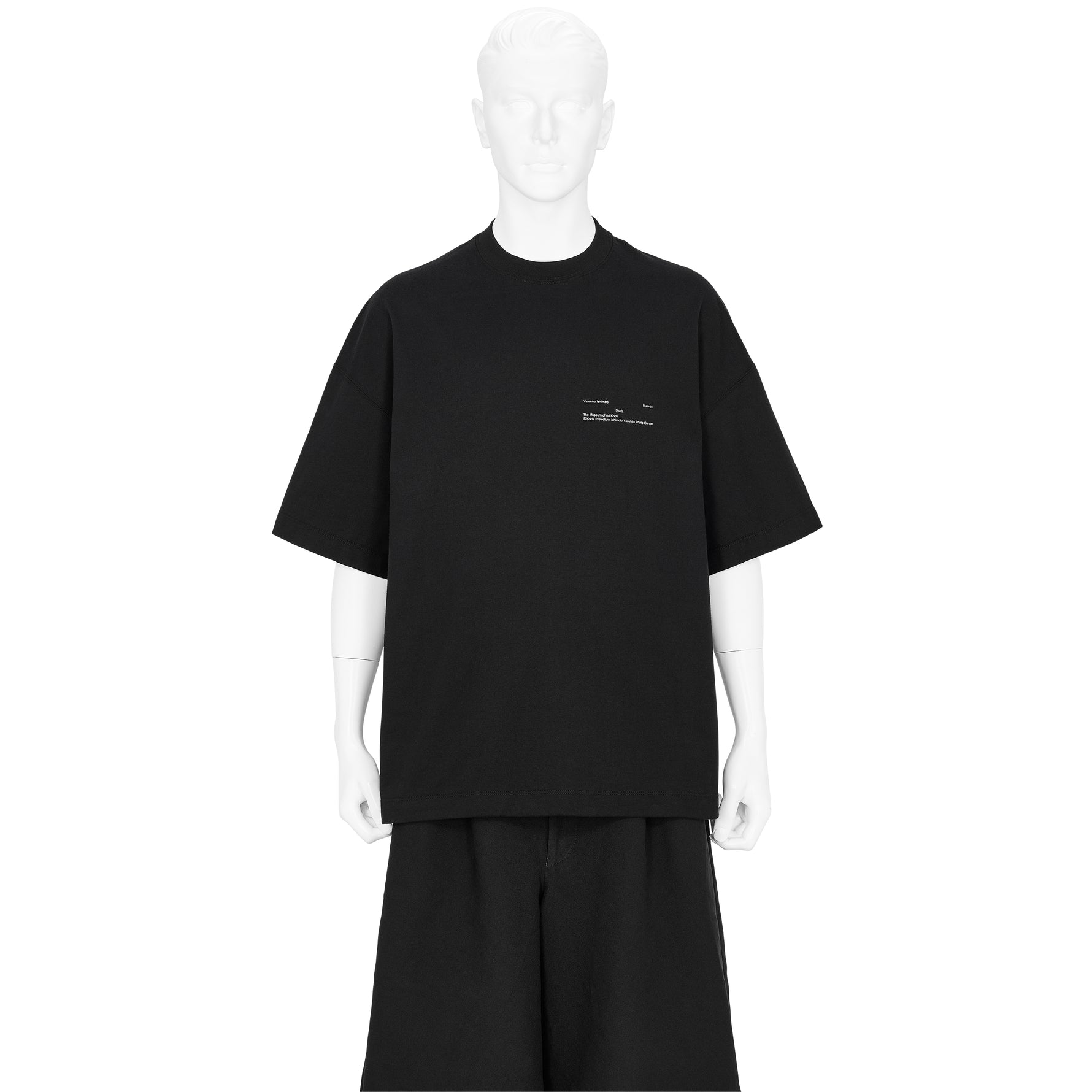 Yasuhiro Ishimoto STUDY PRINT TEE BLACK