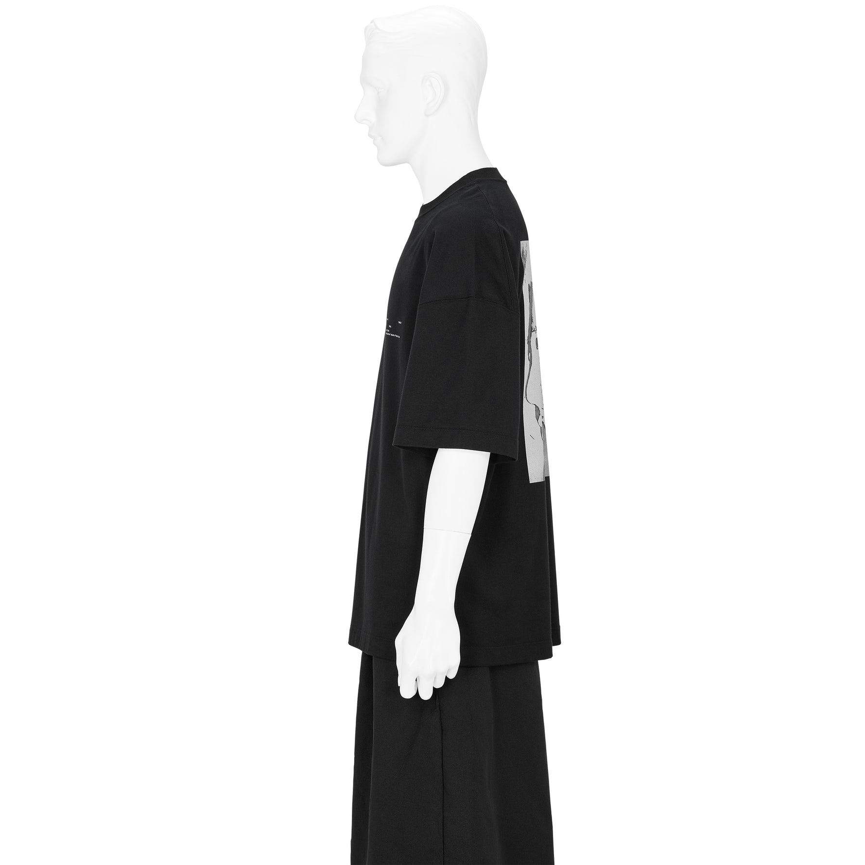 Yasuhiro Ishimoto STUDY PRINT TEE BLACK