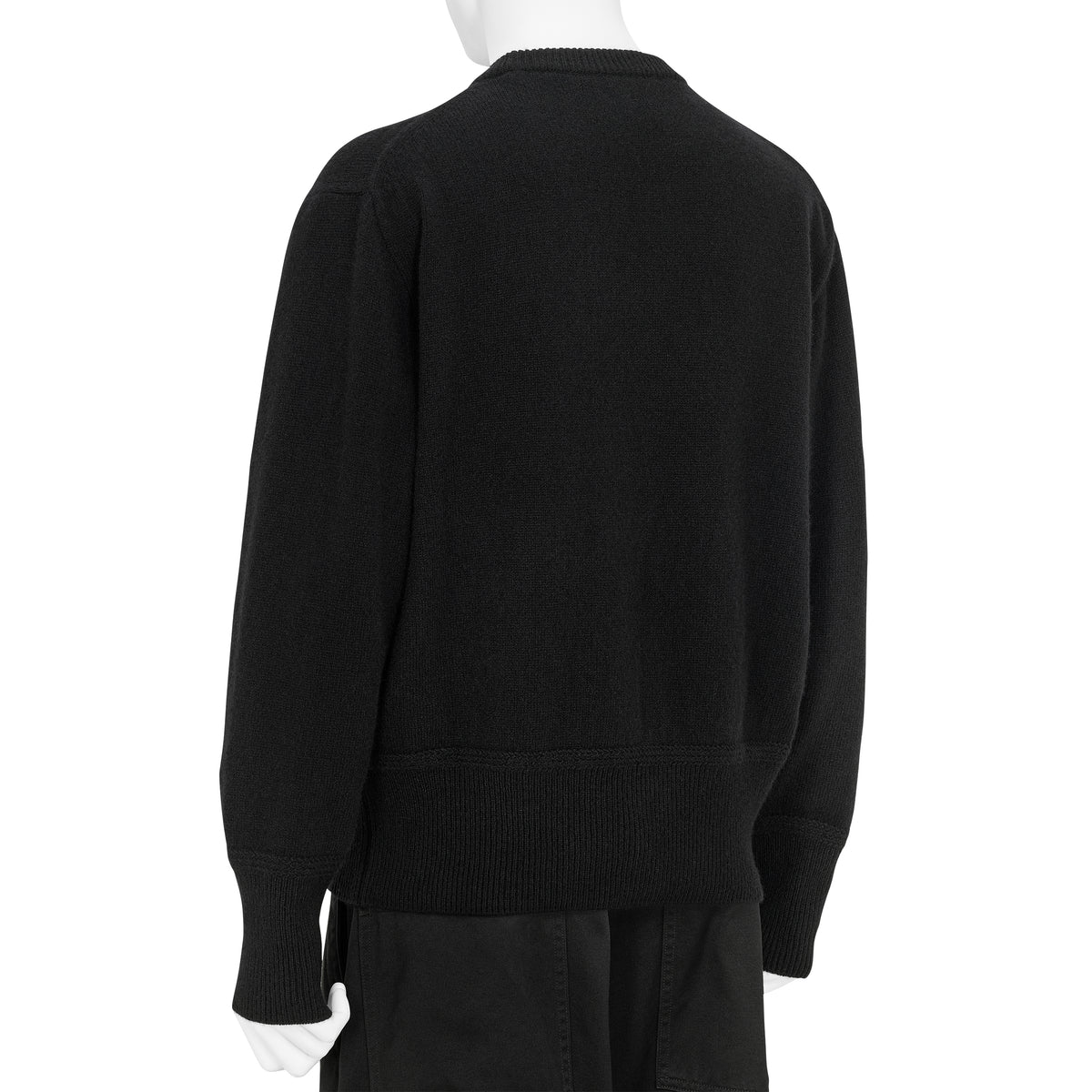 LOT.507 ATHLETIC CREWNECK KNIT BLACK