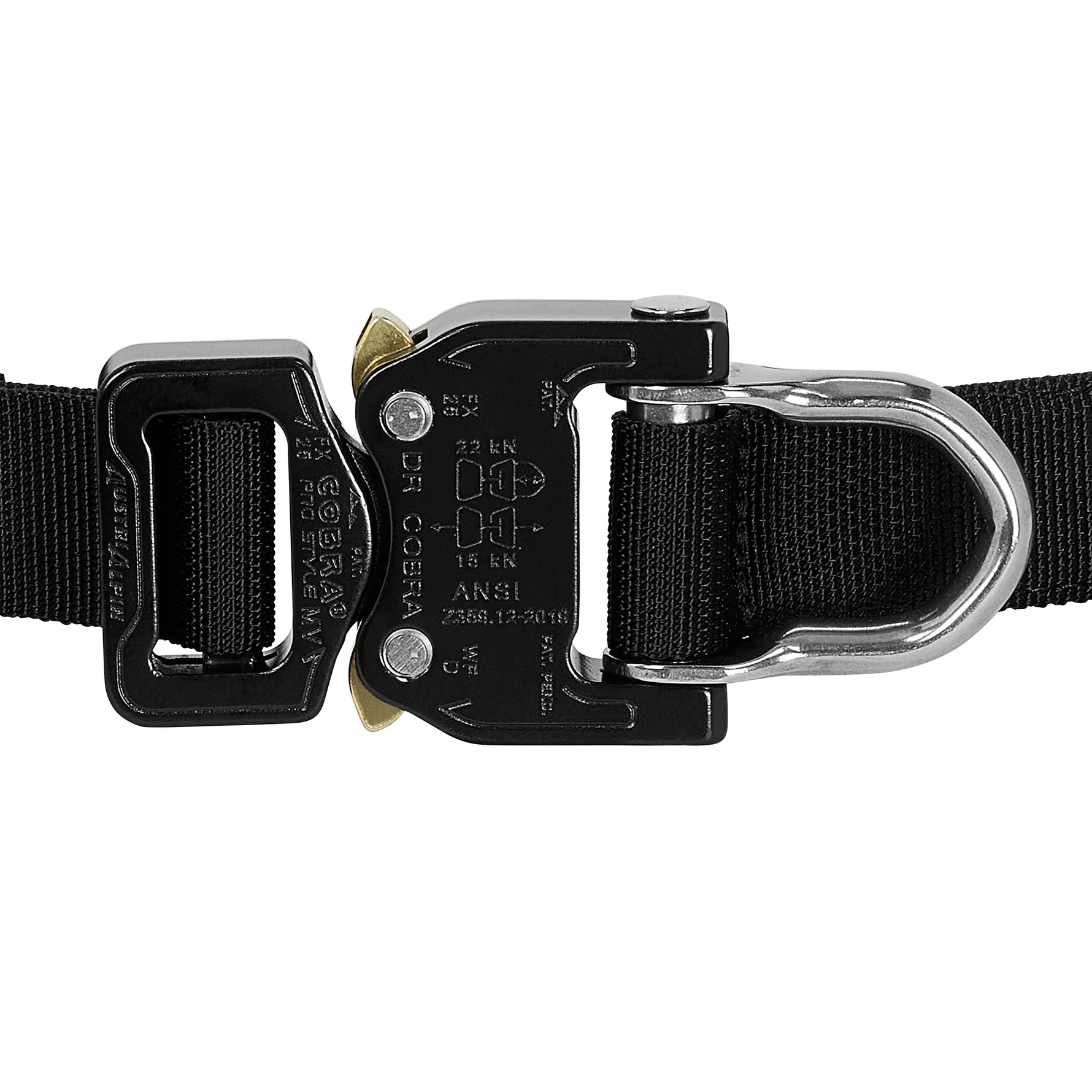ANSI COBRA BUCKLE BELT with D RING #ELIMINATOR SPECIAL VER. BLACK
