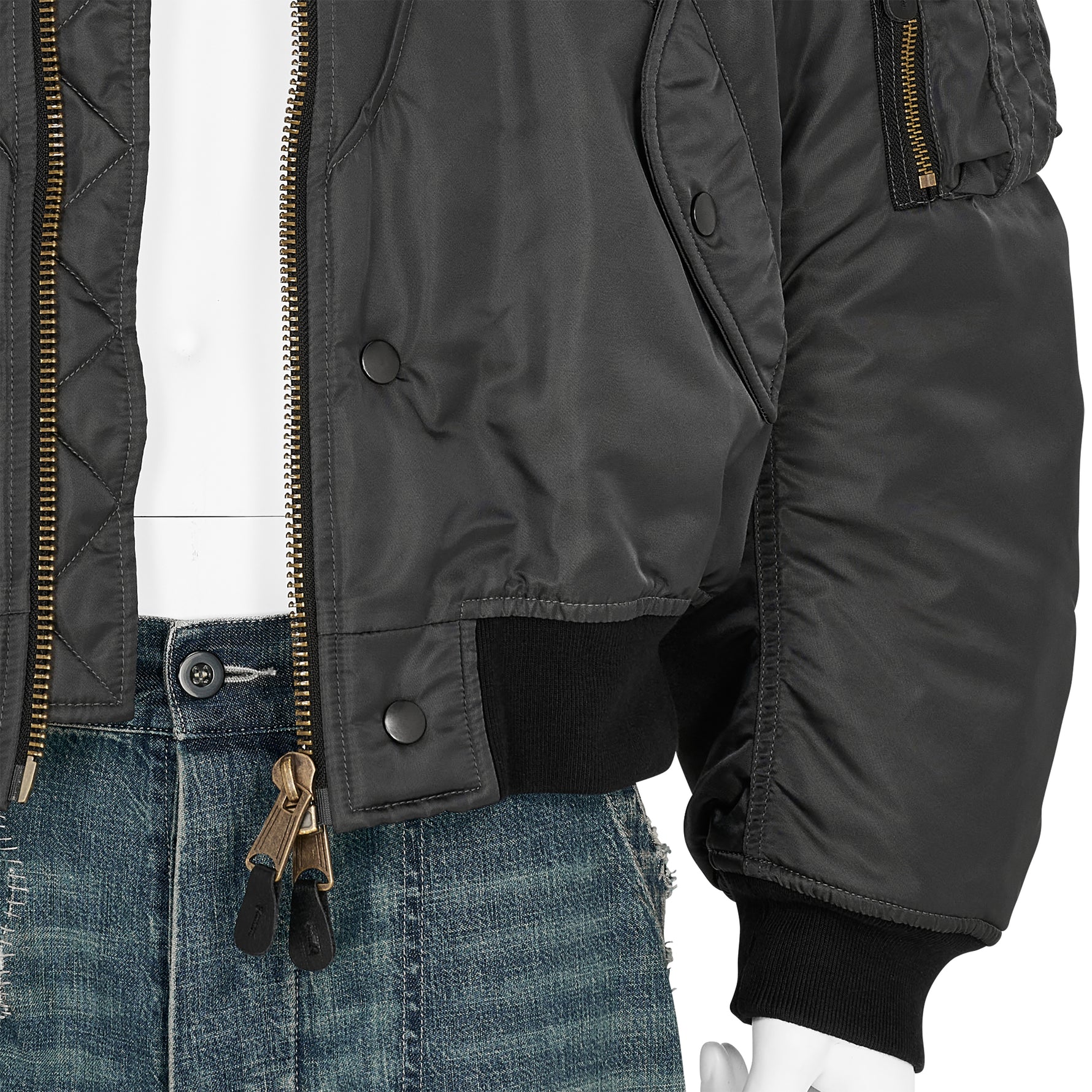 REVERSIBLE 3WAY BOMBER JACKET DARK GRAY
