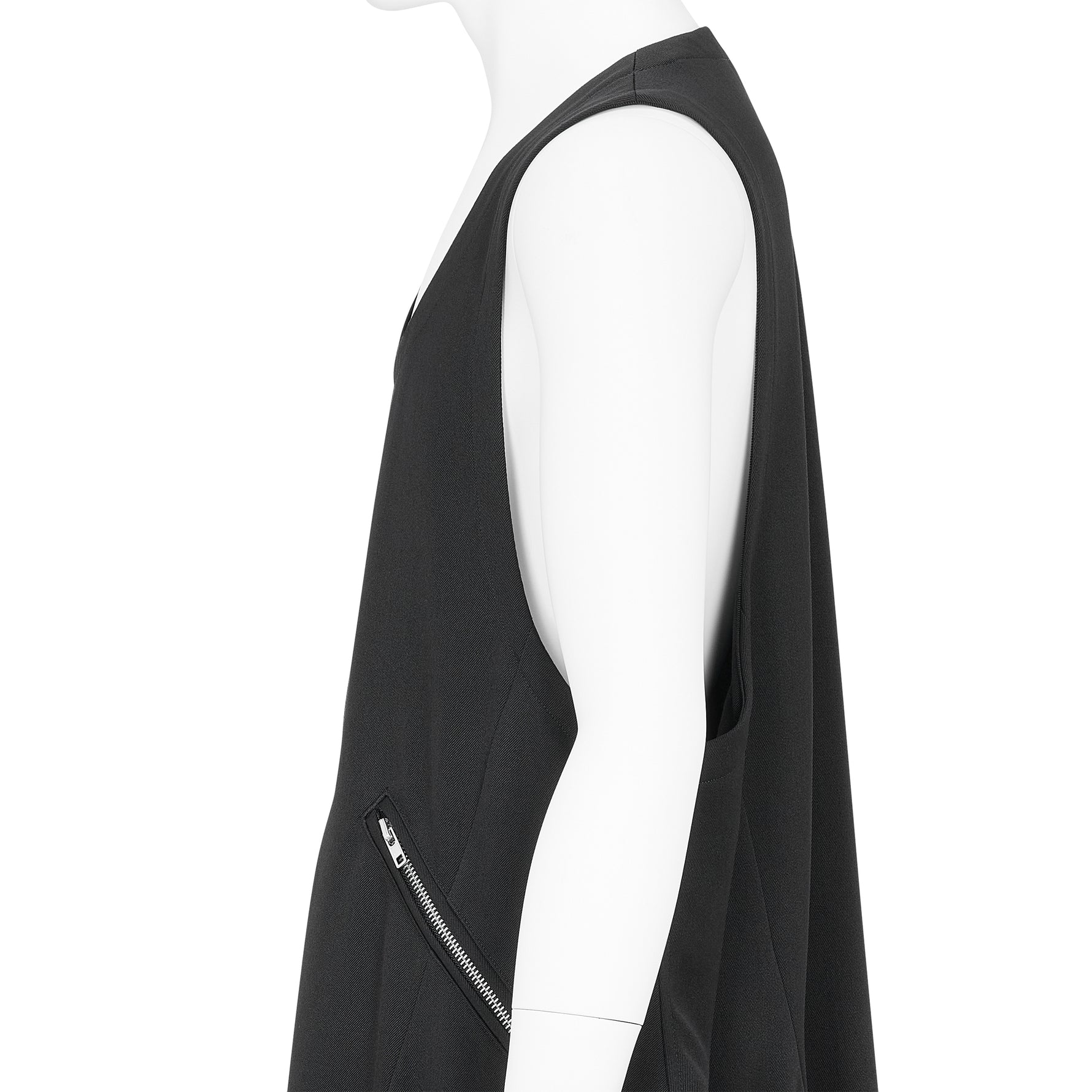 WOOL ROUND JUMPER DRESS BLACK