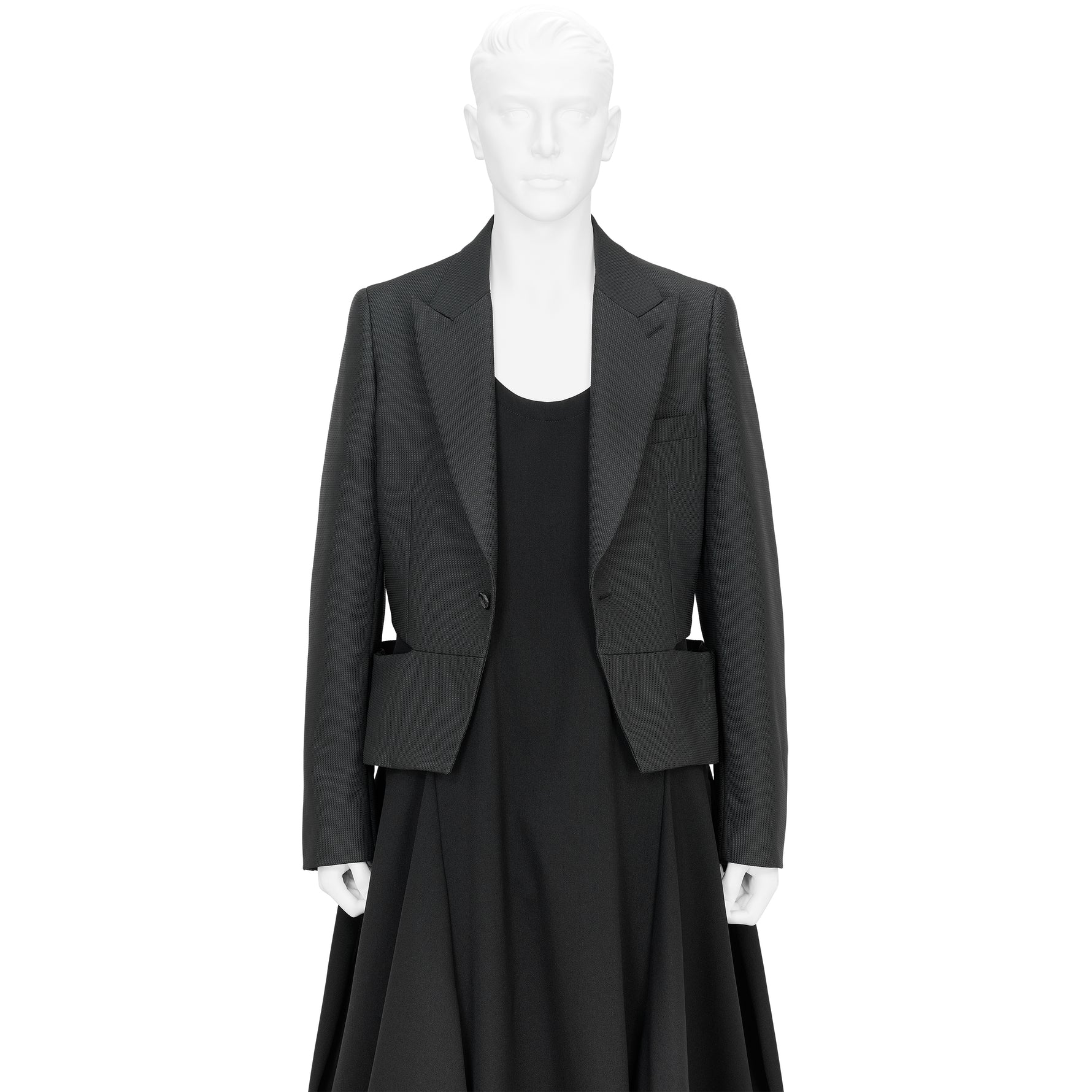 SIDE SLIT JACKET BLACK