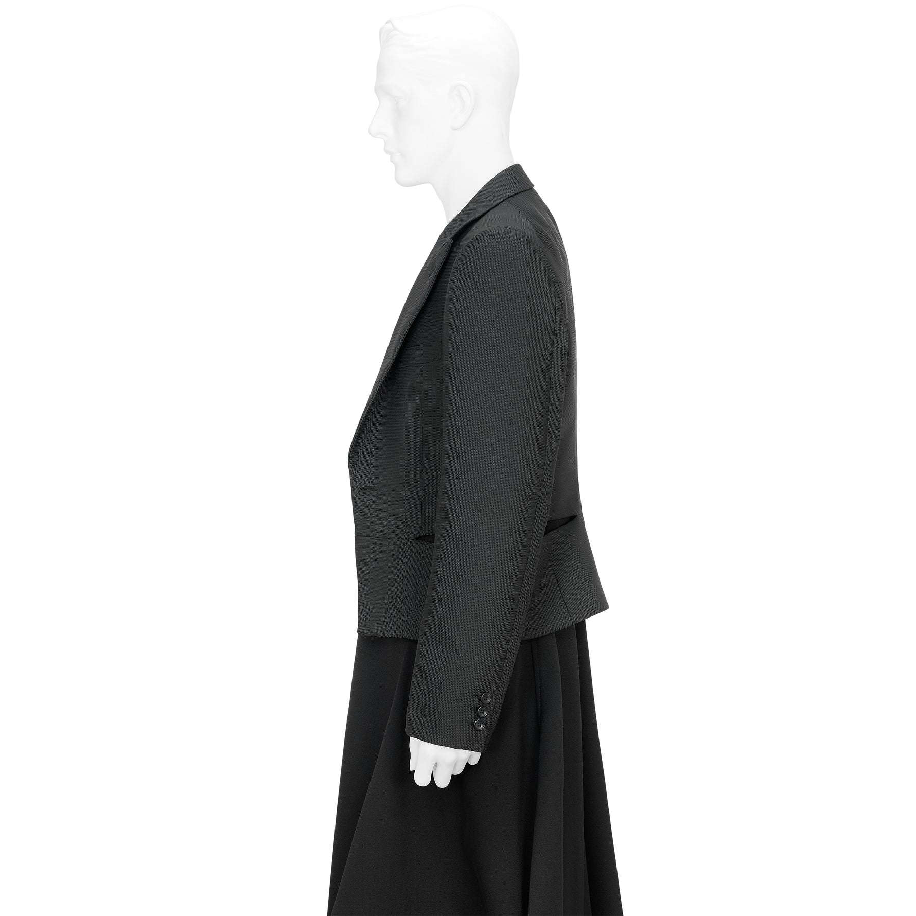 SIDE SLIT JACKET BLACK