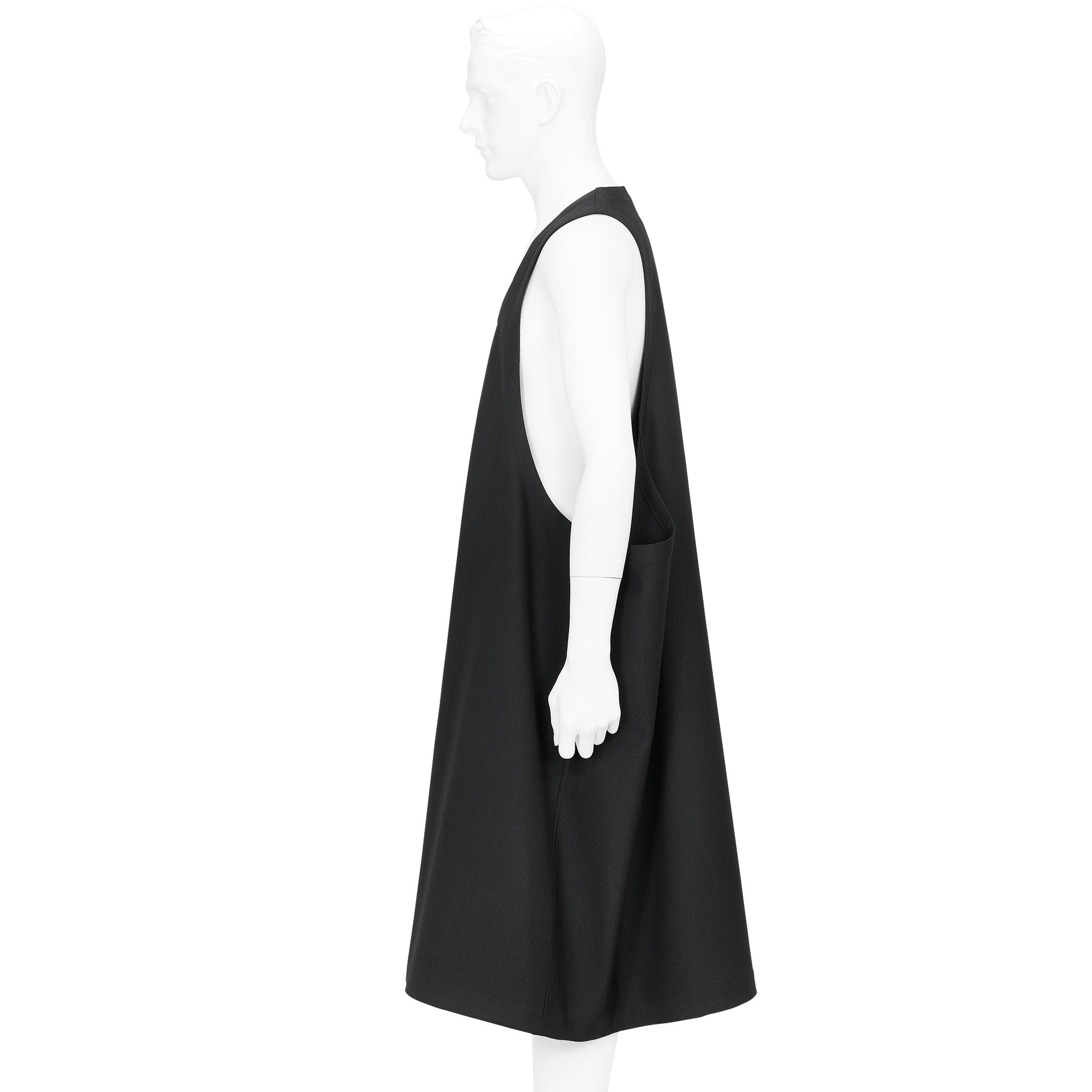 SQUARE JUMPER DRESS BLACK