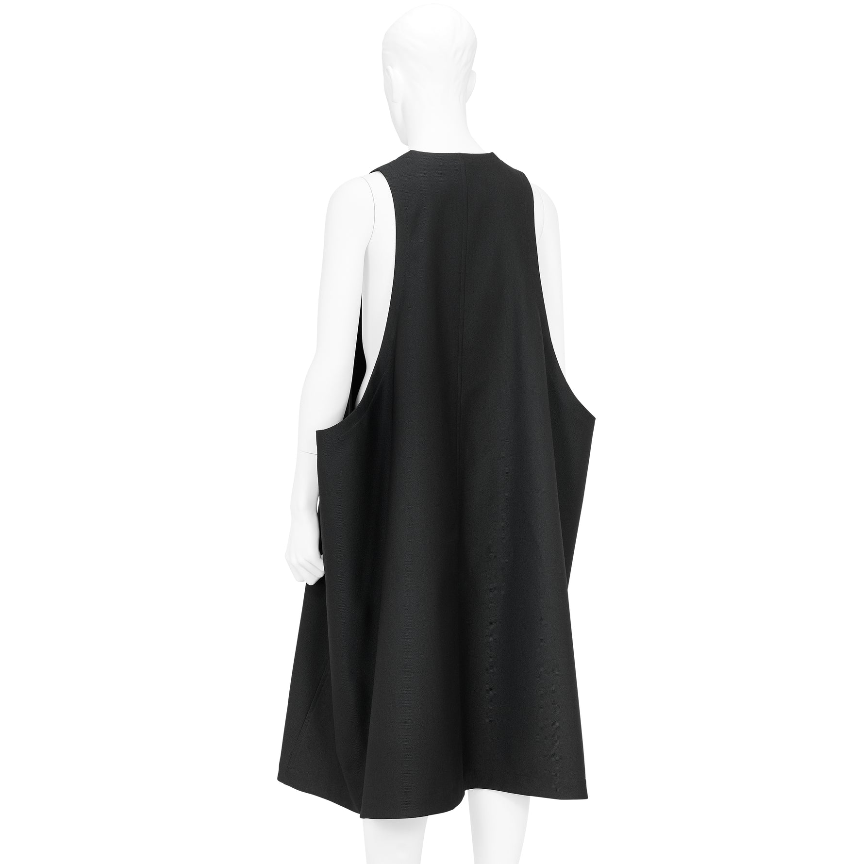 SQUARE JUMPER DRESS BLACK