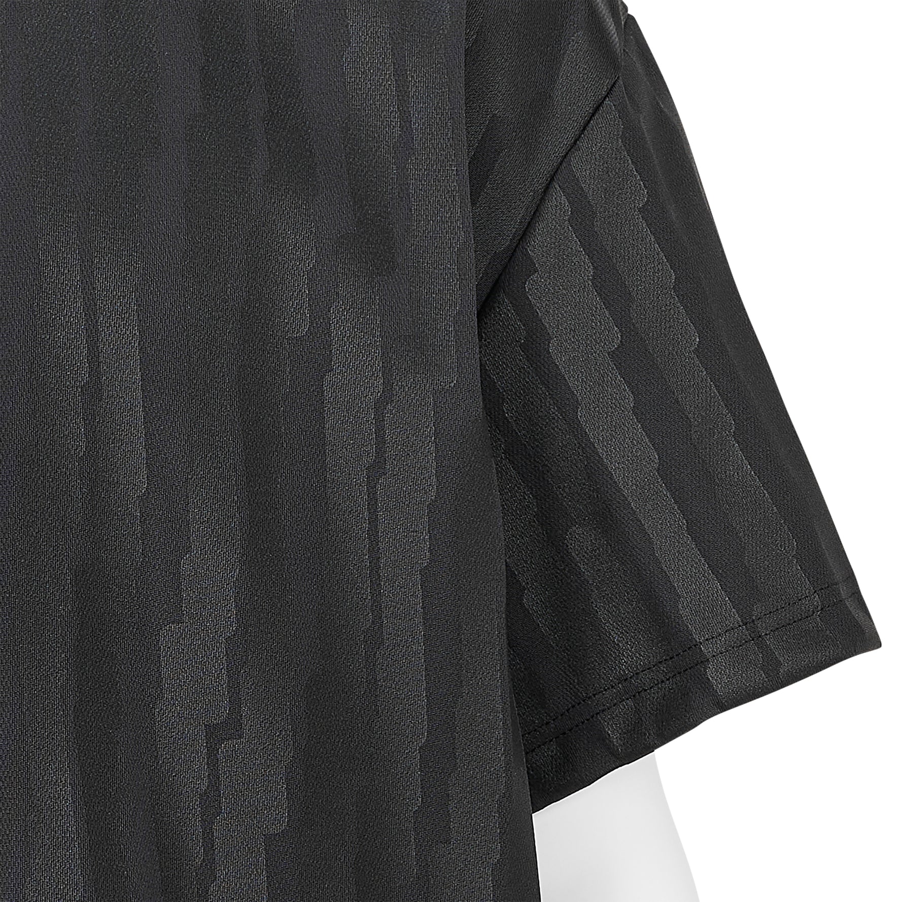 POLYESTER PRINT TEE BLACK BLACK