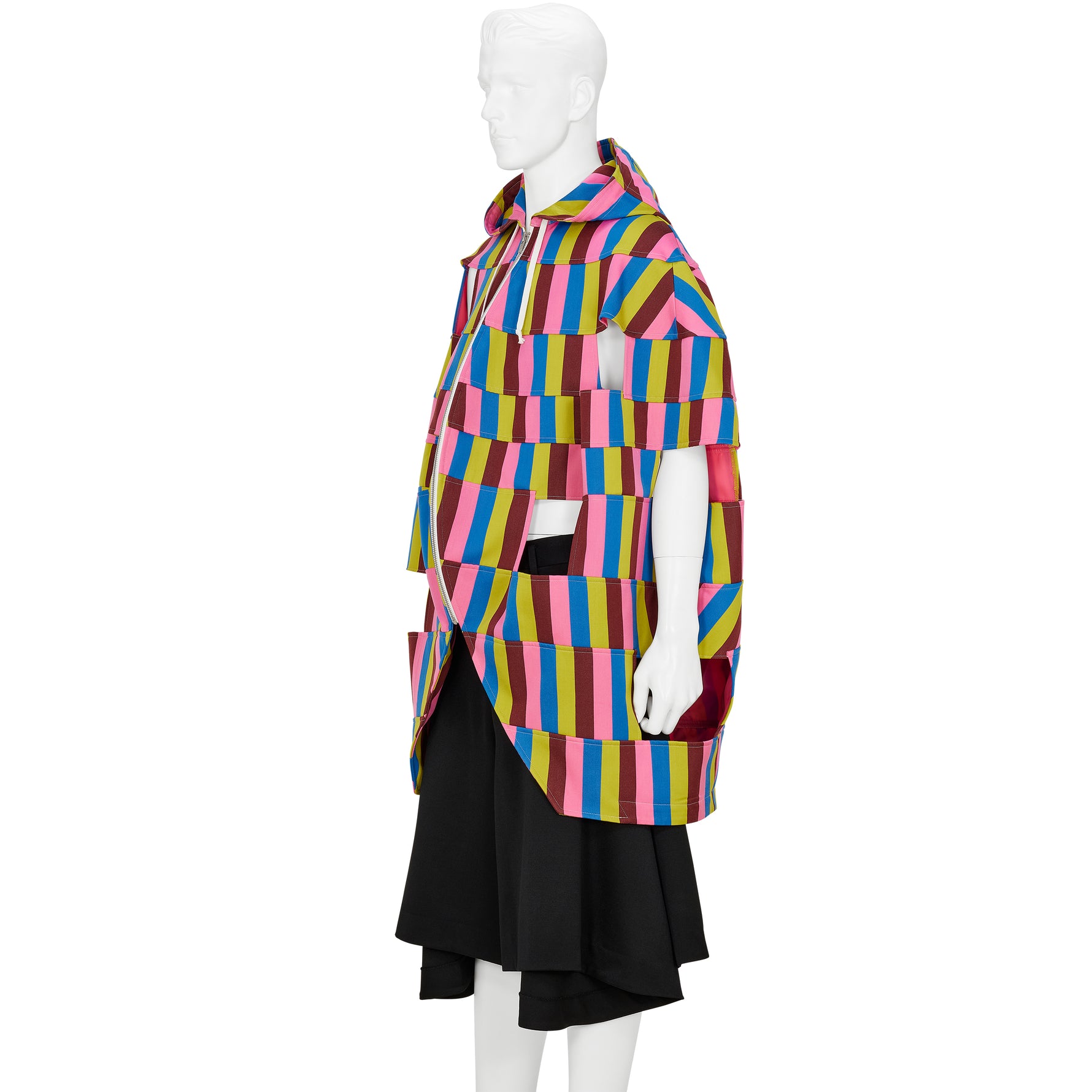 WOOL PONCHO MULTI