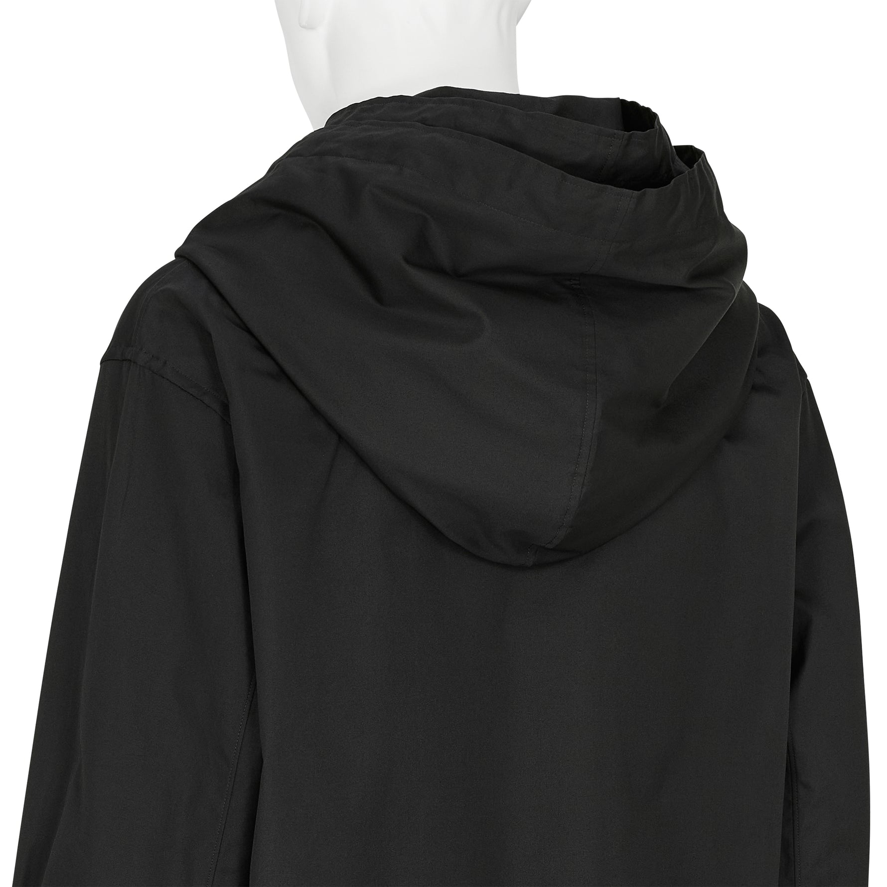 DOUBLE LAYERED HOOD SHIRT BLACK