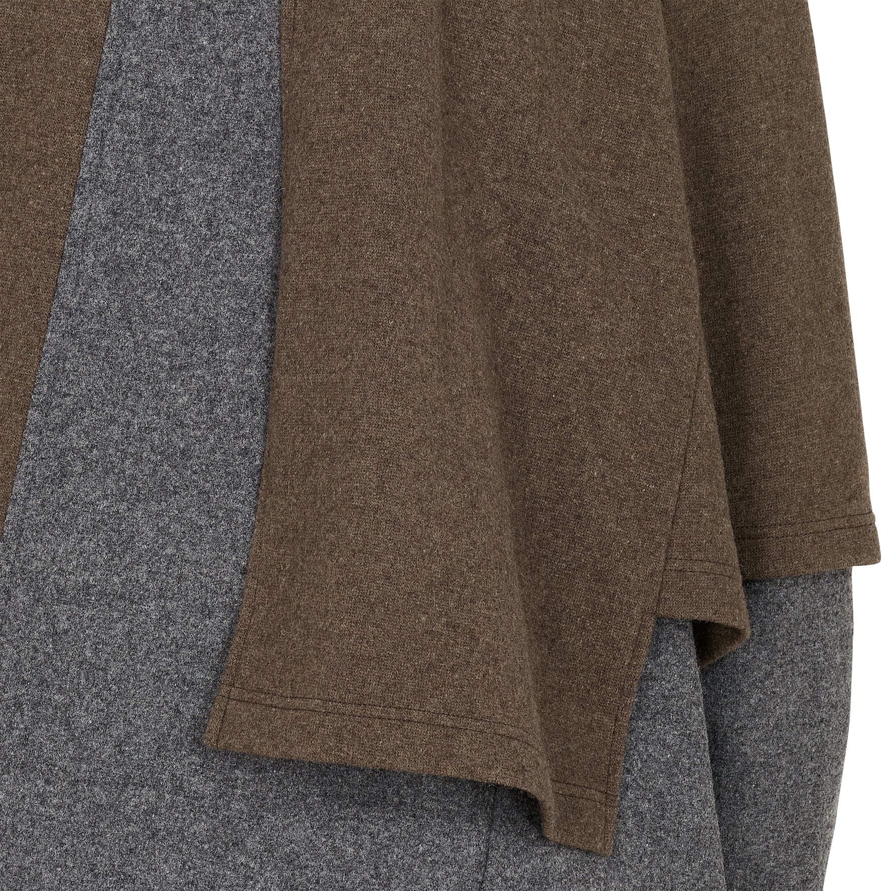 LAYER KNIT BROWN GREY