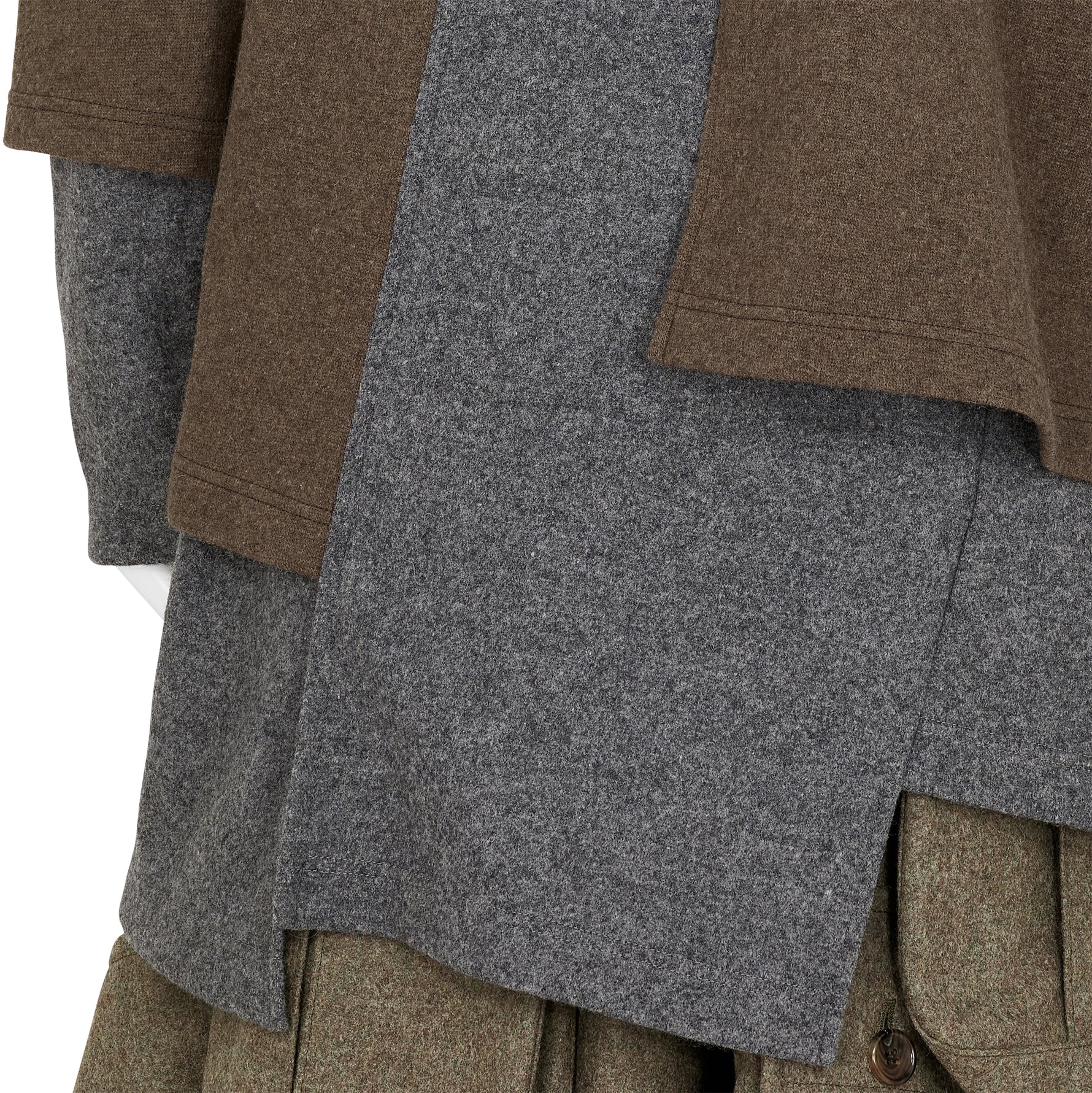 LAYER KNIT BROWN GREY