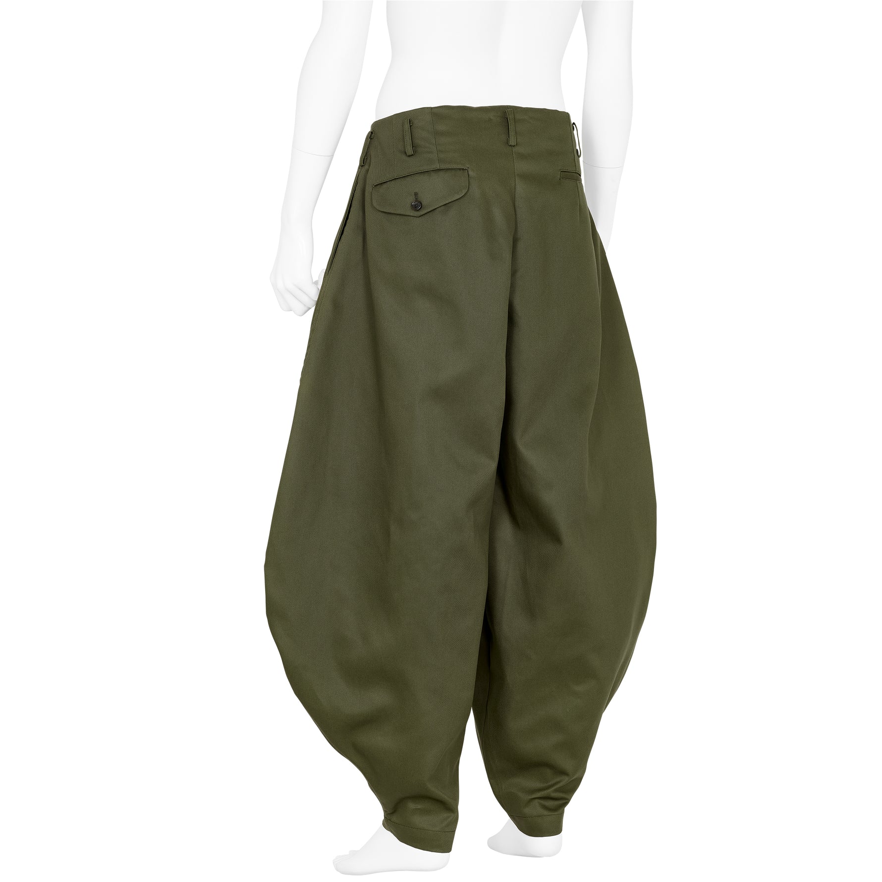 COTTON CHINO JODHPURS PANTS OLIVE