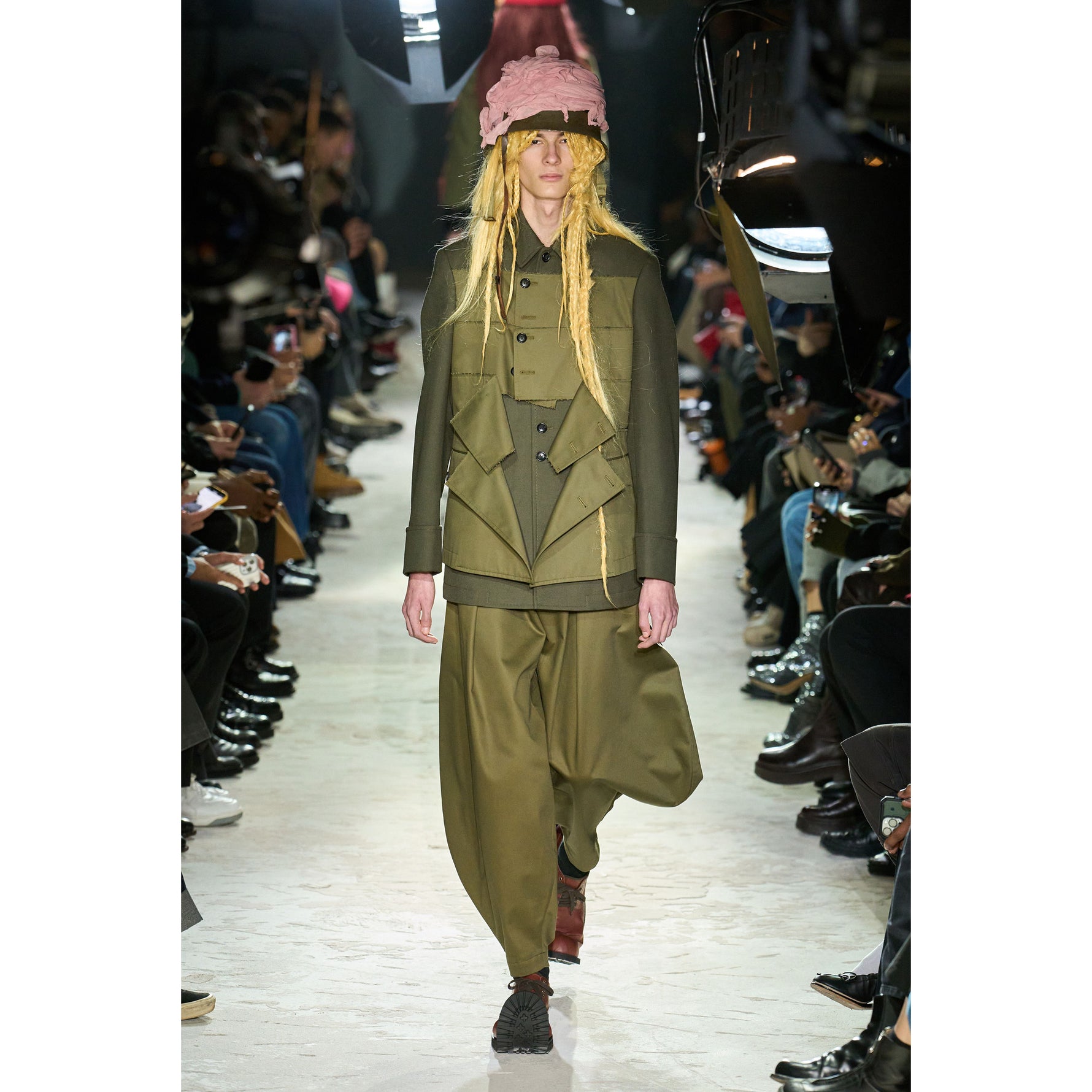COTTON CHINO JODHPURS PANTS OLIVE