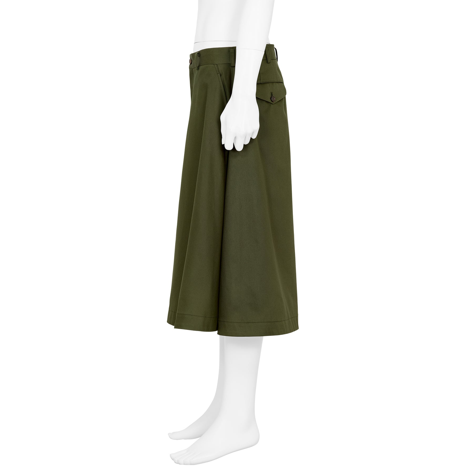 COTTON CHINO SHORTS OLIVE