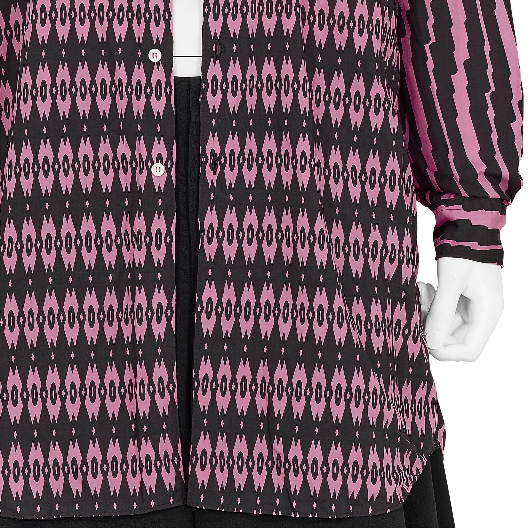 POLYESTER SHIRT WITH HOOD PINK