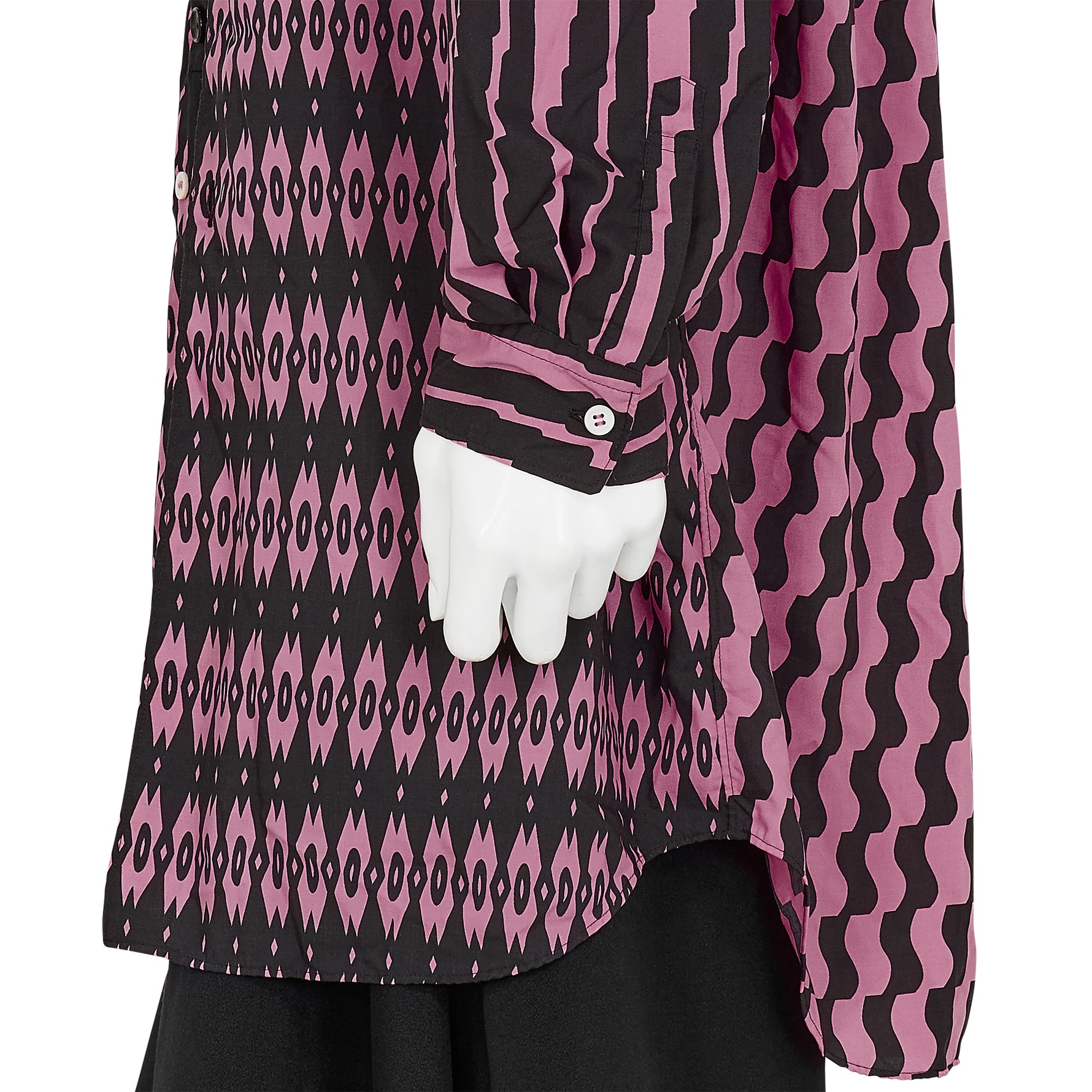 POLYESTER SHIRT WITH HOOD PINK