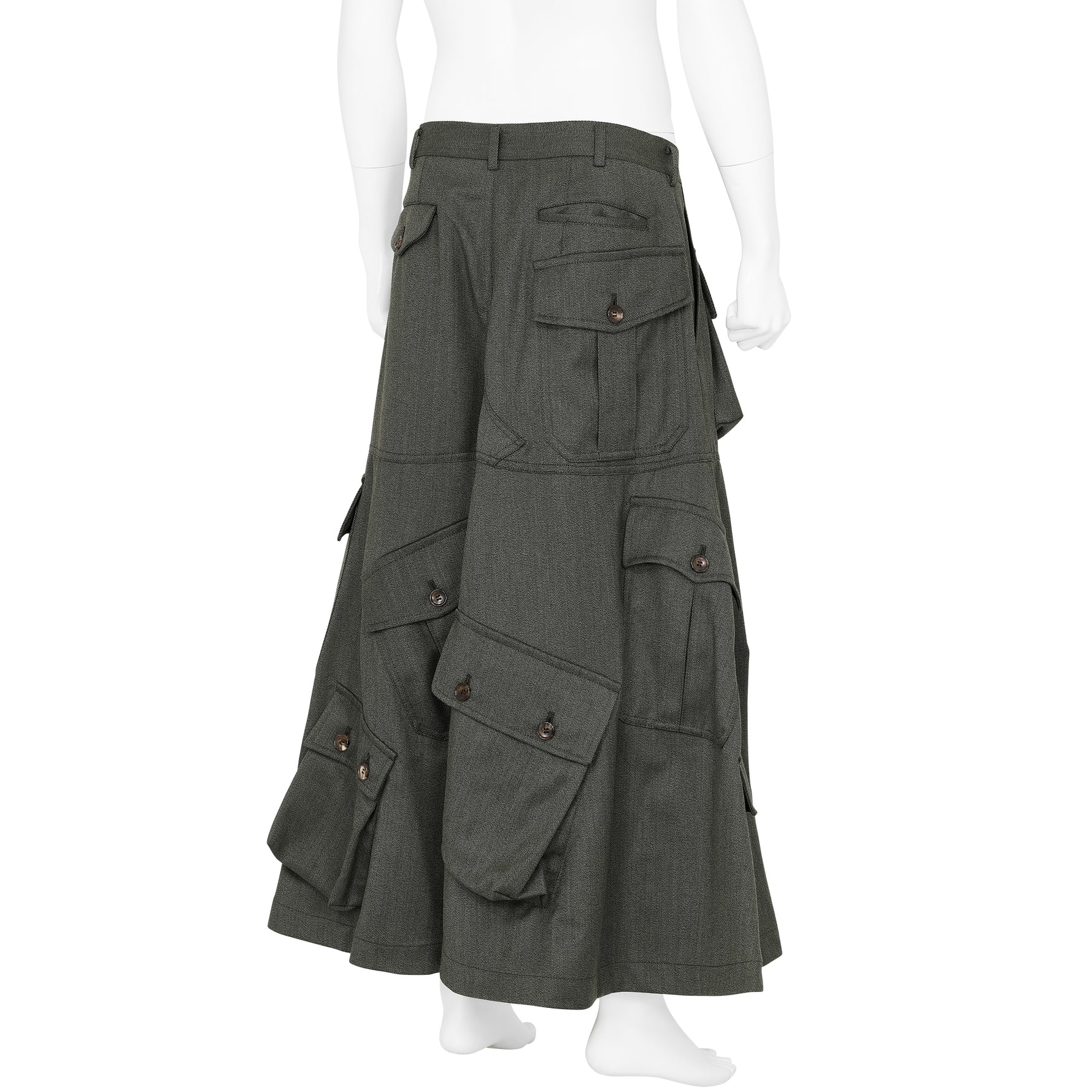 SKIRT WITH POCKET GREY
