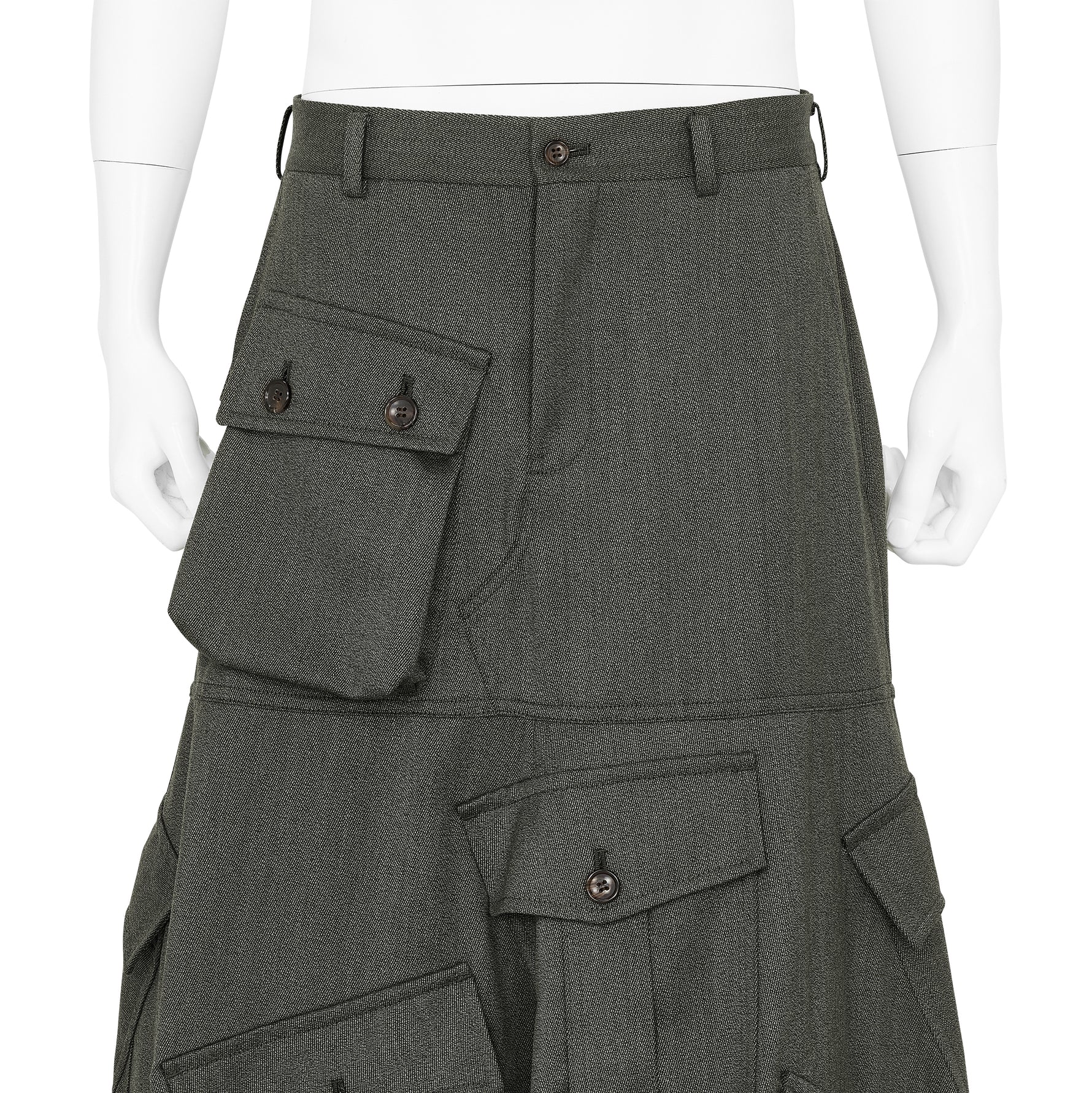 SKIRT WITH POCKET GREY