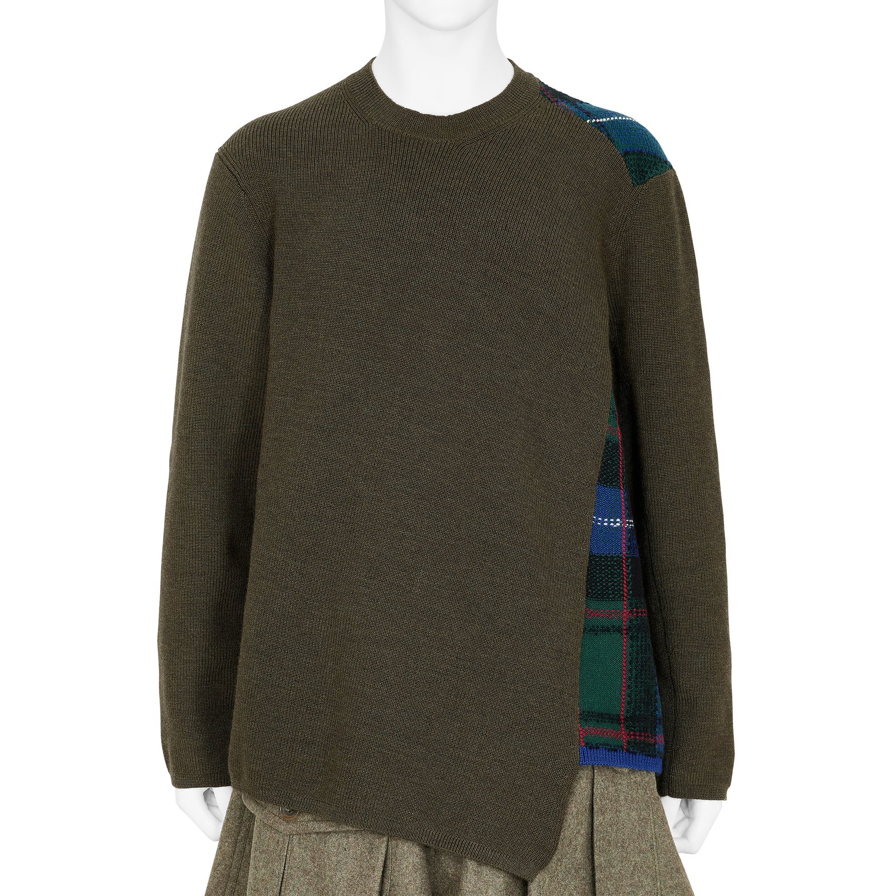 TWIST KNIT OLIVE BLUE