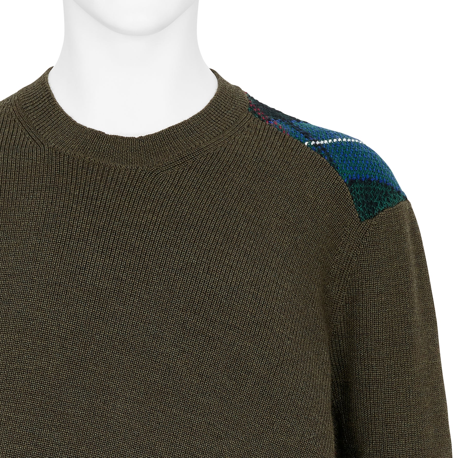 TWIST KNIT OLIVE BLUE